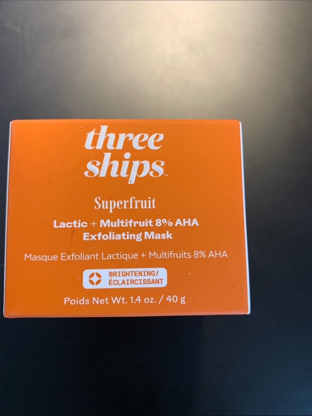 Three ships Superfruit Lactic + Multifruit 8% AHA Exfoliating Mask — new